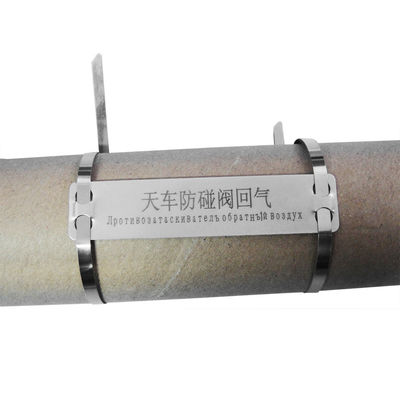 Chine Étiquettes de câble gravées par coutume d'acier inoxydable pour le produit chimique de repérage d'objets résistant fournisseur