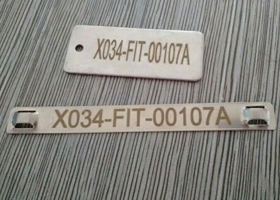 Chine Étiquettes d'identification antirouille de câble, labels de câble d'acier inoxydable avec des nombres de Lasering fournisseur