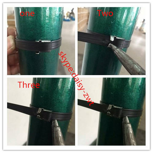 Liens de fil décelables en métal SS201, liens d'échappement d'acier inoxydable de 16 pouces